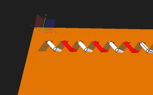 3Dモデル：表側（上から下）