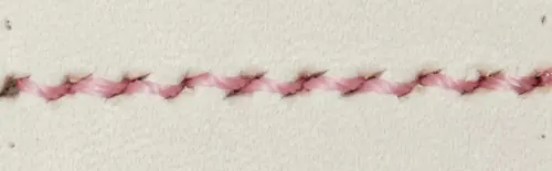 丸糸・ルートB両方上・表